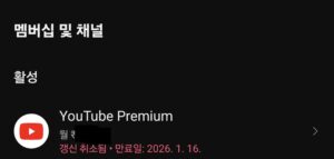 유튜브 프리미엄 가족플랜 6개월 28,000원!!!